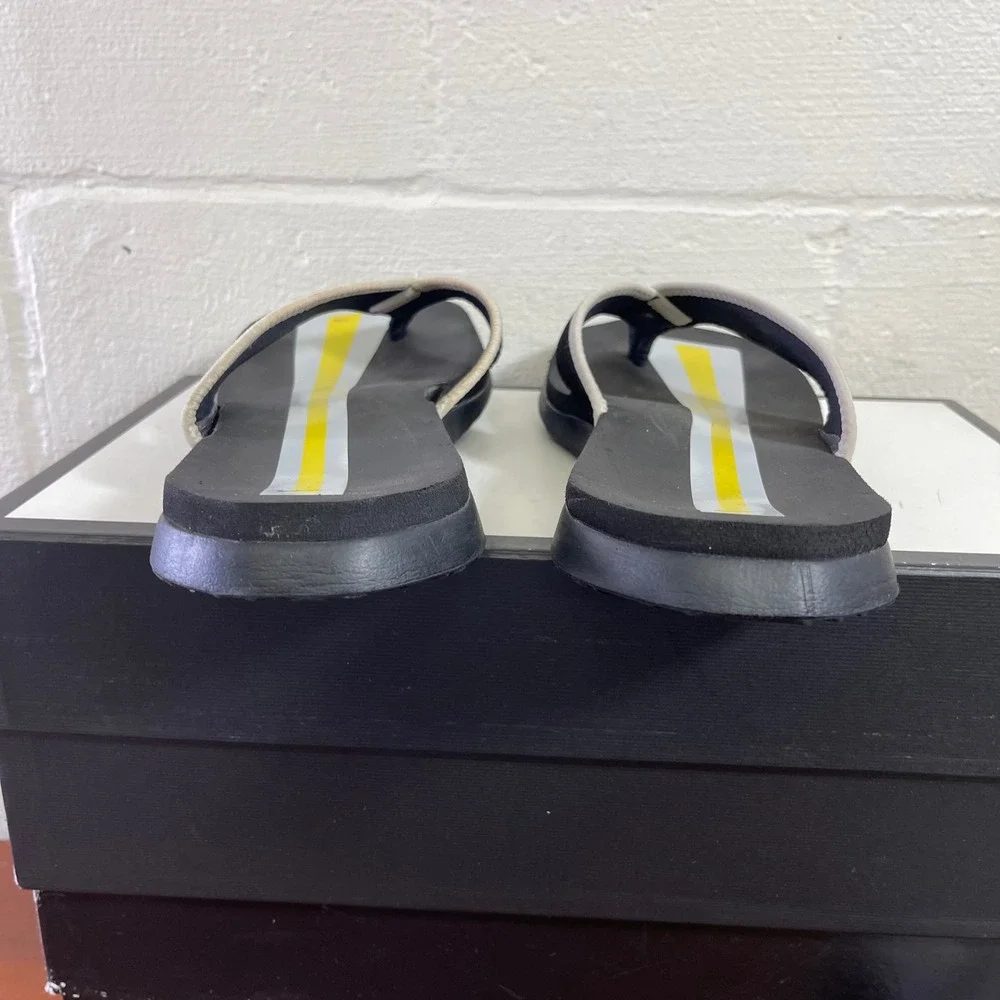 Nike Celso Black Grey Yellow Thong Sandals Flip Flops Slip On Men's 8 US/7 UK